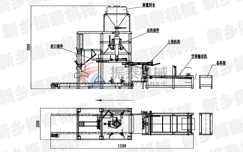 噸袋全自動(dòng)包裝機(jī)圖紙